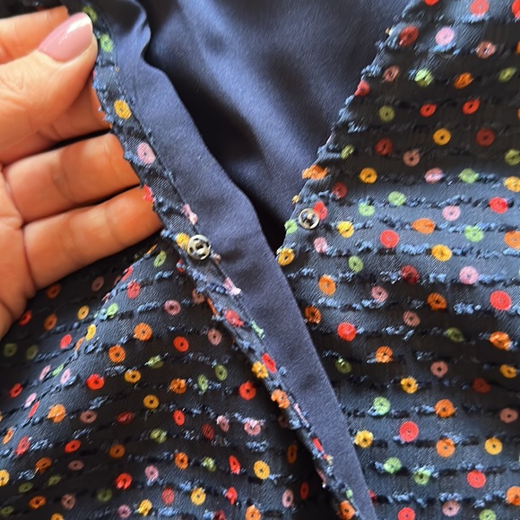 Madewell Sugar Dot Wrap Top - Picture 6 of 12